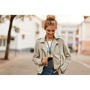 RPET phone holder lanyard.