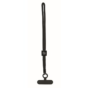RPET phone wrist cord, black