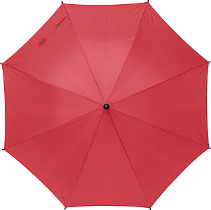 RPET polyester (170T) automatic umbrella with eight panels. Opens and closes automatically.