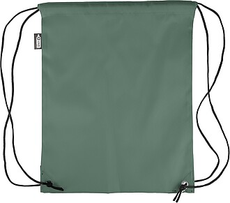 rPET polyester (210D) drawstring backpack, green