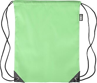 rPET polyester (210D) drawstring backpack, light green