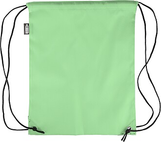 rPET polyester (210D) drawstring backpack, light green