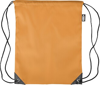 rPET polyester (210D) drawstring backpack, orange