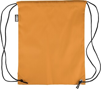rPET polyester (210D) drawstring backpack, orange