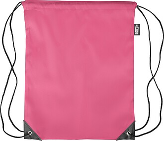 rPET polyester (210D) drawstring backpack, pink