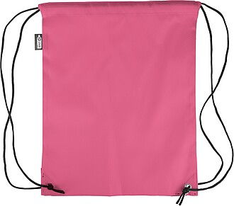 rPET polyester (210D) drawstring backpack, pink