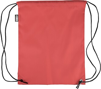 rPET polyester (210D) drawstring backpack, red