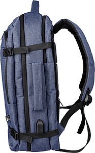 rPET polyester (300D) backpack Malcolm, blue