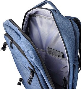 rPET polyester (300D) backpack Malcolm, blue