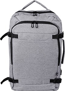 rPET polyester (300D) backpack Malcolm, light grey