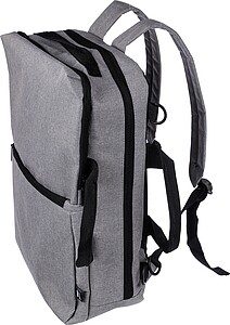 rPET polyester (300D) backpack Malcolm, light grey