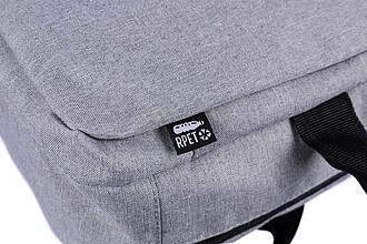 rPET polyester (300D) backpack Malcolm, light grey