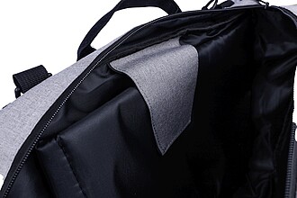 rPET polyester (300D) backpack Mallory, light grey