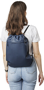 rPET polyester (600D) drawstring backpack Auri, blue