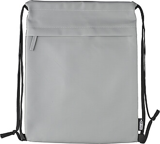 rPET polyester (600D) drawstring backpack Auri, grey