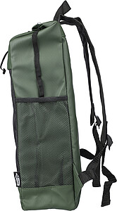 rPET polyester (600D) roll-top backpack Yani, green