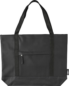 rPET polyester (600D) tote bag Lumi, black