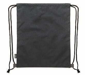 RPET PU drawstring bag 2 tone, french navy