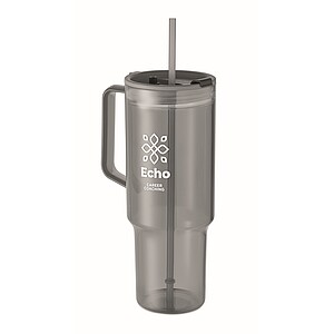 RPET tumbler 1200ml, transparent grey