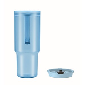 RPET tumbler 1200ml, transparent light blue