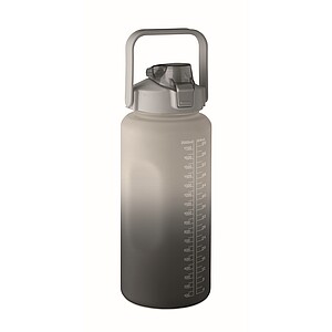 RPET water bottle 2000ml, black