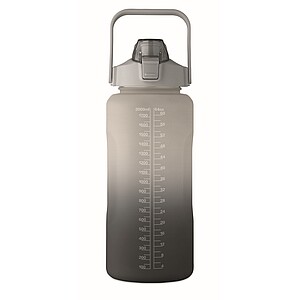 RPET water bottle 2000ml, black