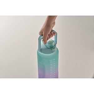 RPET water bottle 2000ml, turquoise