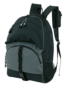 Rucksack "Relax" multifunctional with extensive organizer,colour black, grey