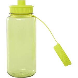 Ryder 900 ml RCS certified RPET sport bottle with multi-function lid, lime