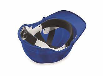 Safety helmet in ABS, royal blue