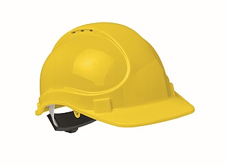 Safety helmet in ABS, yellow