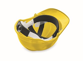 Safety helmet in ABS, yellow