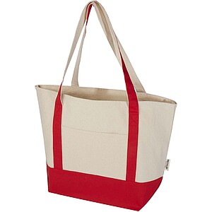 Sam 320 g/m2 GRS recycled cotton tote bag, red