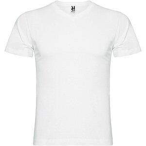 Samoyedo short sleeve mens v-neck t-shirt