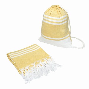 Sauna-or beach towel, yellow