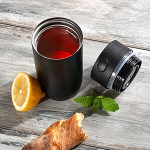 SCHWARZWOLF ADRASAN Double-walled thermo mug, black