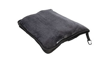 SCHWARZWOLF AMIATA 2in1 fleece travel blanket, grey
