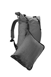 SCHWARZWOLF AMIATA 2in1 fleece travel blanket, grey