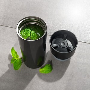 SCHWARZWOLF ARANSOL Double-walled thermo mug, anthracite