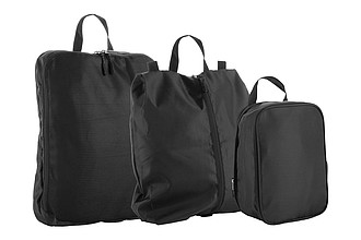 SCHWARZWOLF KIOTARI set of 3 black clothes bags