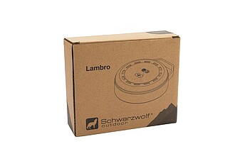 SCHWARZWOLF LAMBRO Hanging camping light, beige