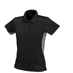SCHWARZWOLF PALISADE polo shirt, WOMEN black/grey M