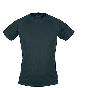 SCHWARZWOLF PASSAT MEN functional T-shirt, blue seams, M