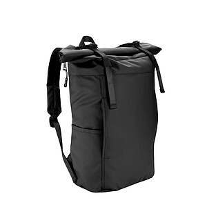 SCHWARZWOLF PEKTUSAN Practical rolltop backpack, black