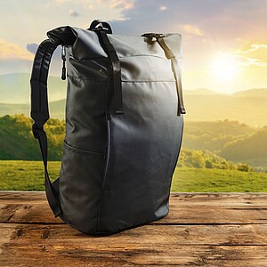 SCHWARZWOLF PEKTUSAN Practical rolltop backpack, black