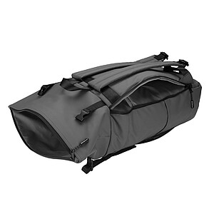 SCHWARZWOLF PEKTUSAN Practical rolltop backpack, grey