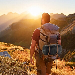 SCHWARZWOLF TORMES Lightweight camping sleeping bag, black/grey