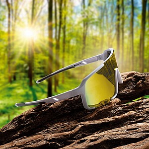 SCHWARZWOLF TRINITY Sports polarized glasses, white