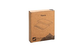 SCHWARZWOLF YARRA Travel set of a playing card and a dice in a tin box