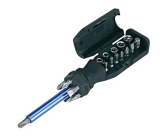 Screwdriver set "Screw finder" with magnetic holder,colour black
